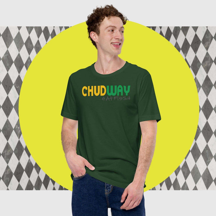 Chudway Eat Flesh - The Dude Abides - T-shirt - C.H.U.D. - Cannibalistic Humanoid Underground Dwellers - chud