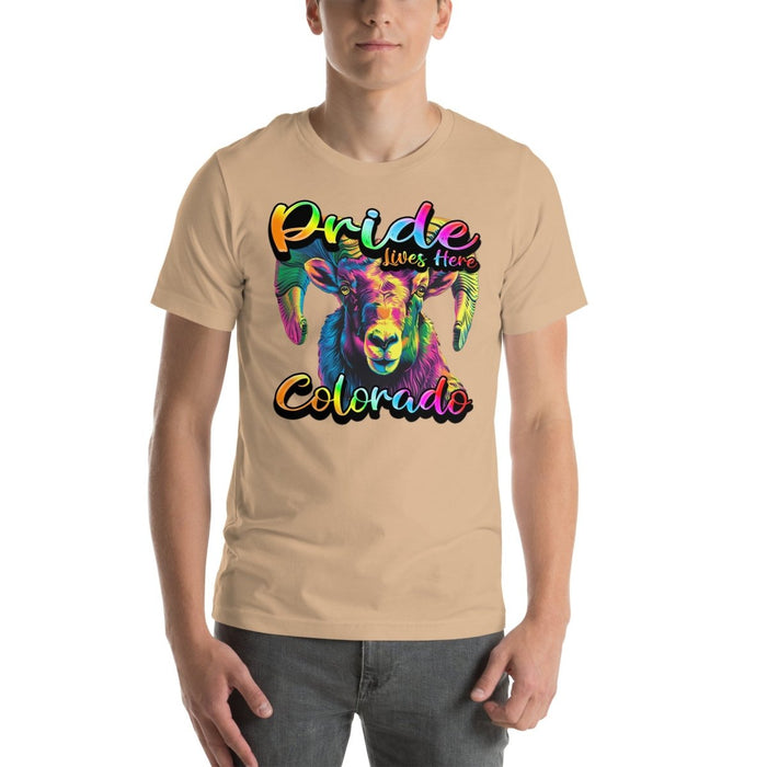 Colorado State Animal - Pride Lives Here Design Unisex t-shirt - The Dude Abides - T-Shirt - Birthday Gift - boyfriend - Celebrating diversity and inclusivity through pride-themed products