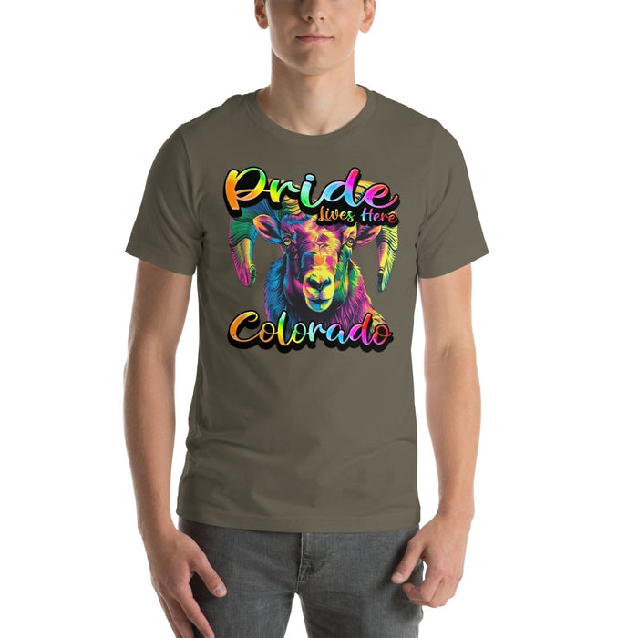 Colorado State Animal - Pride Lives Here Design Unisex t-shirt - The Dude Abides - T-Shirt - Birthday Gift - boyfriend - Celebrating diversity and inclusivity through pride-themed products