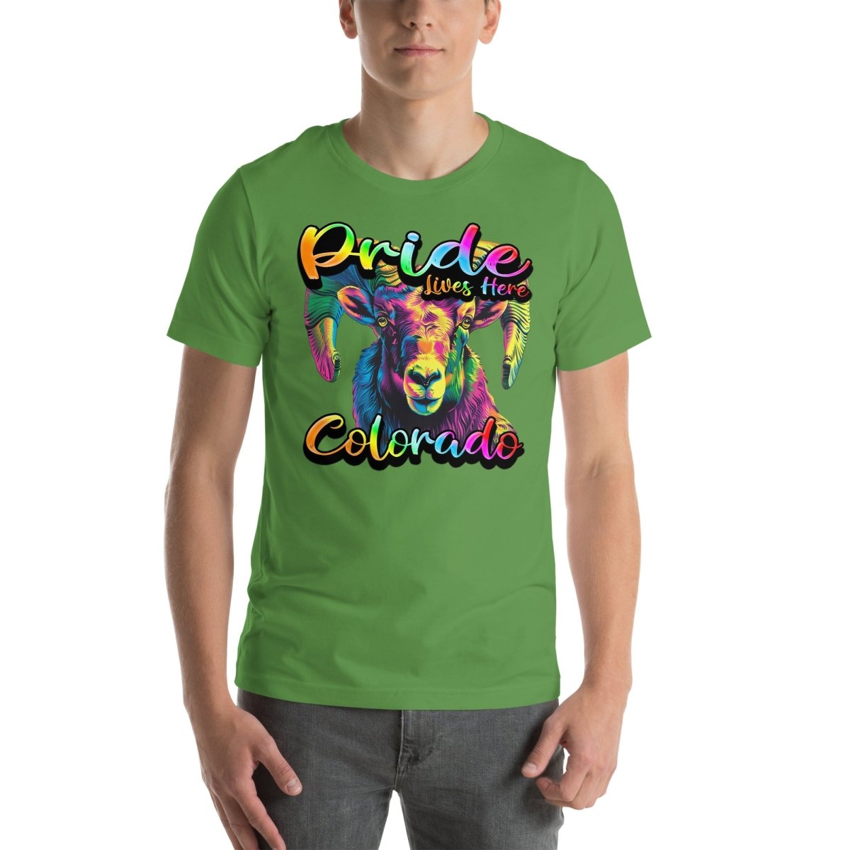 Colorado State Animal - Pride Lives Here Design Unisex t-shirt - The Dude Abides - T-Shirt - Birthday Gift - boyfriend - Celebrating diversity and inclusivity through pride-themed products