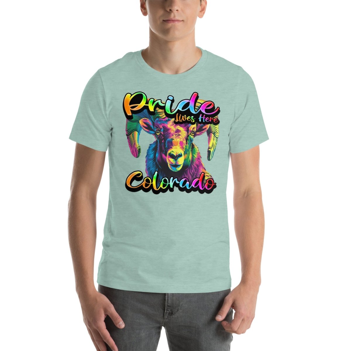 Colorado State Animal - Pride Lives Here Design Unisex t-shirt - The Dude Abides - T-Shirt - Birthday Gift - boyfriend - Celebrating diversity and inclusivity through pride-themed products