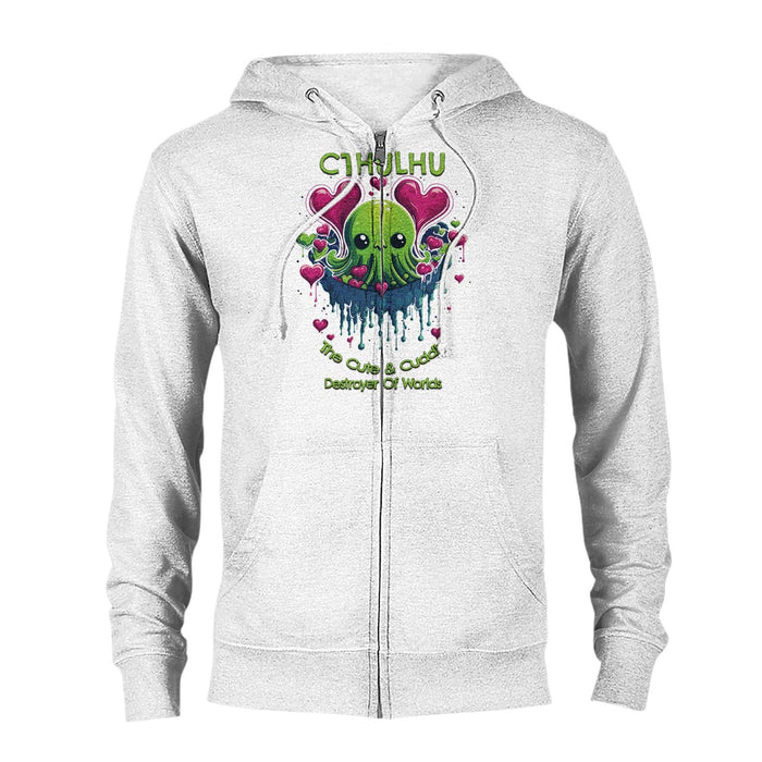 Cthulhu - The Cute And Cuddly Destroyer Of Worlds Classic Zip Hoodie - The Dude Abides - Hoody - adorable - baby Cthulhu