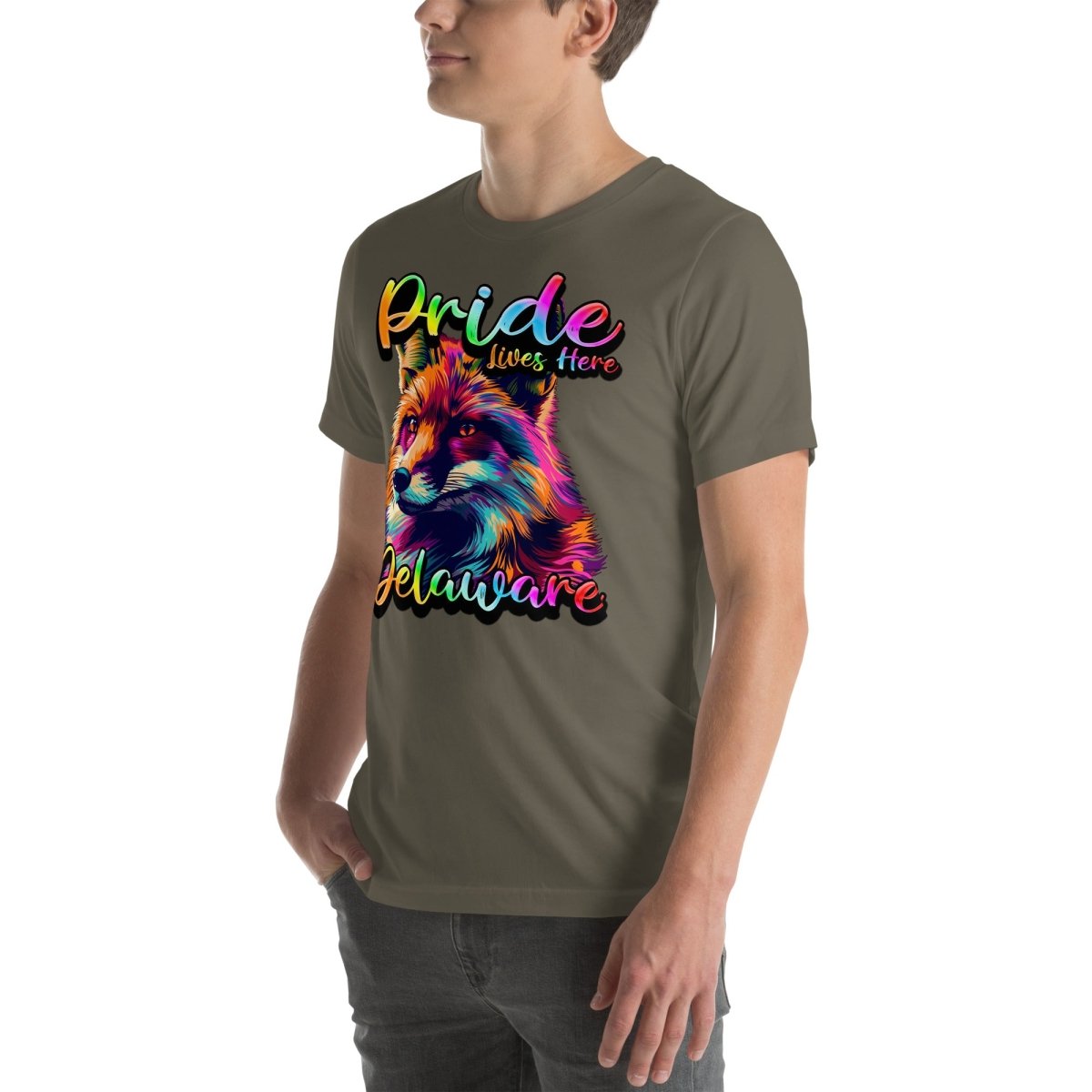 Delaware State Animal - Pride Lives Here Design Unisex t-shirt - The Dude Abides - T-Shirt - Birthday Gift - boyfriend - Celebrating diversity and inclusivity through pride-themed products