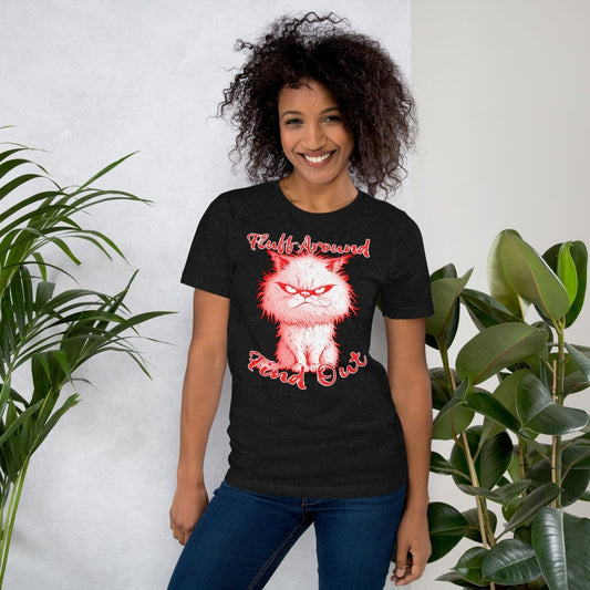 FAFO Fluff Around Find Out - Grouchy Kitty Design Unisex t-shirt - The Dude Abides - T-Shirt - adorable - animal - animal lover