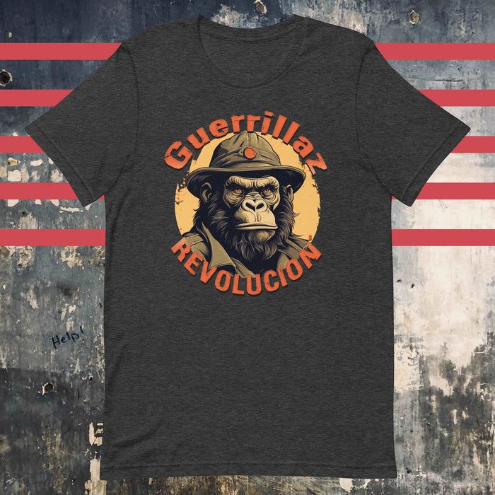 Guerrillaz Revolucion #6: Embrace the Revolution for Change Unisex t-shirt - The Dude Abides - activism - Dark Grey Heather