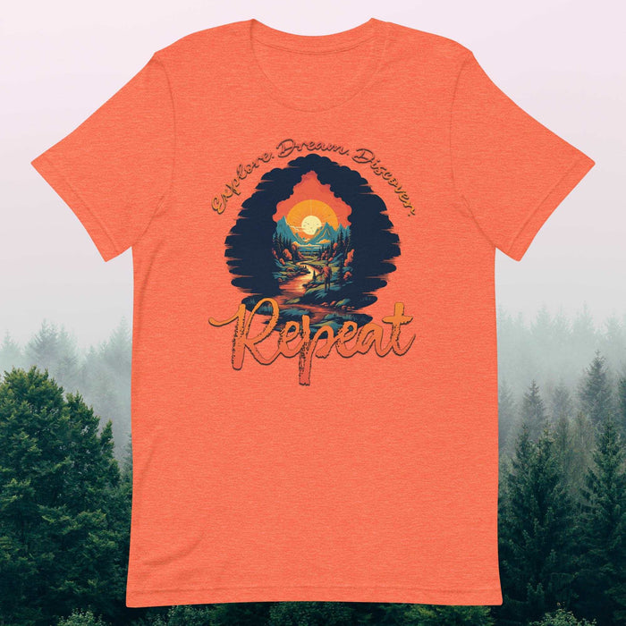 Hiking - Explore. Dream. Discover. Repeat - The Dude Abides - T-shirt - Backpacking essentials - Camping essentials checklist