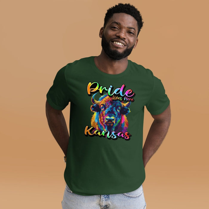 Kansas State Animal - Pride Lives Here Design Unisex t-shirt - The Dude Abides - T-Shirt - animals - Birthday Gift - boyfriend