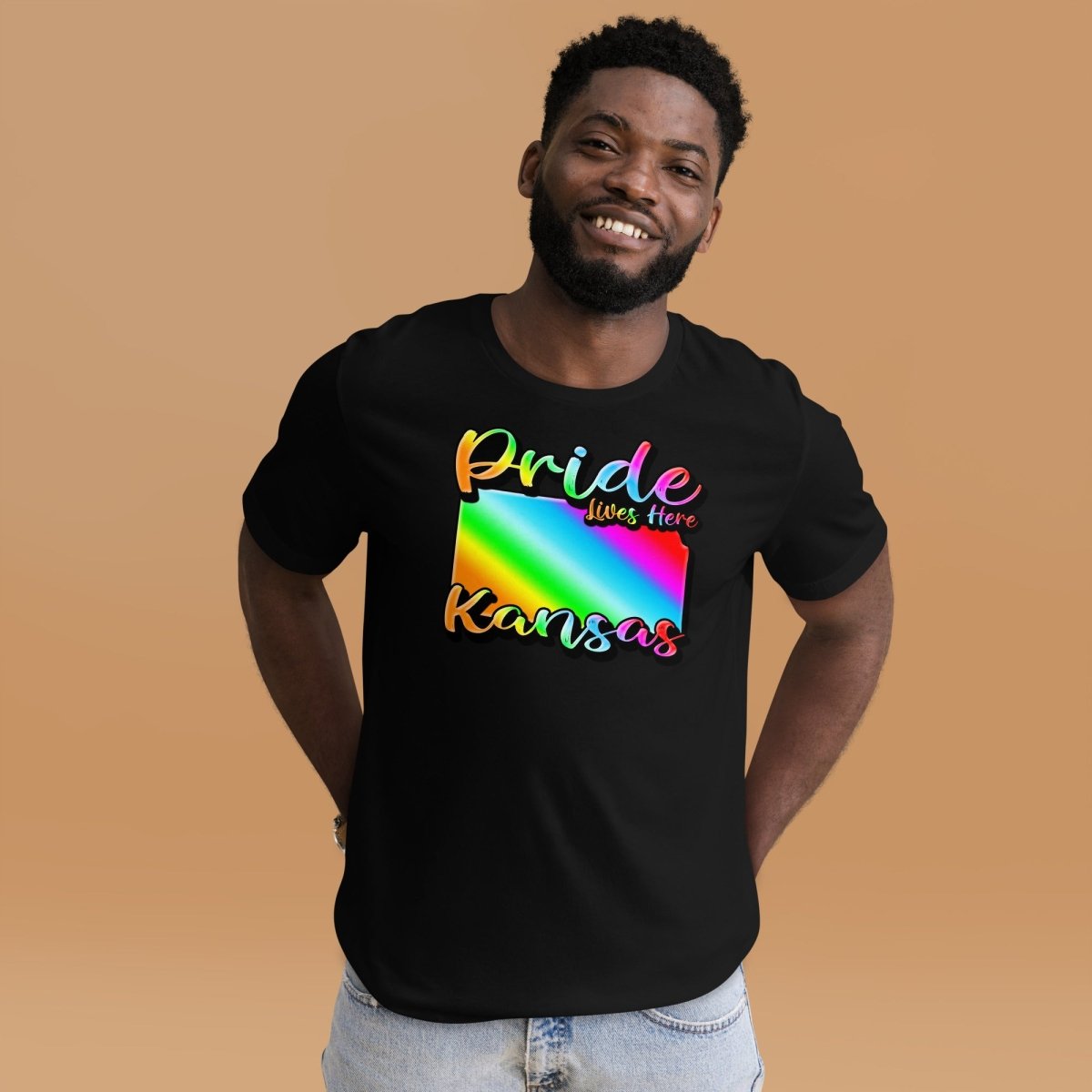 Kansas State Shape - Pride Lives Here Design Unisex t-shirt - The Dude Abides - animals - Birthday Gift - boyfriend