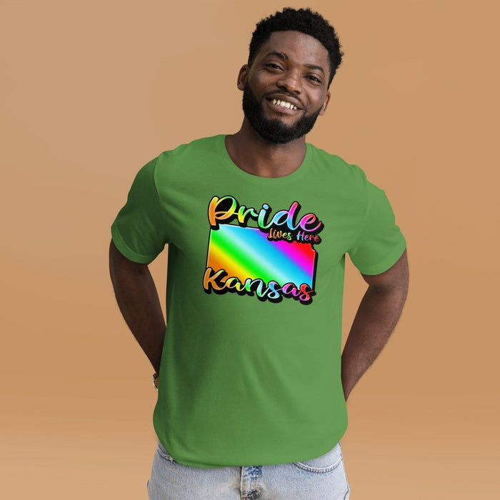 Kansas State Shape - Pride Lives Here Design Unisex t-shirt - The Dude Abides - animals - Birthday Gift - boyfriend