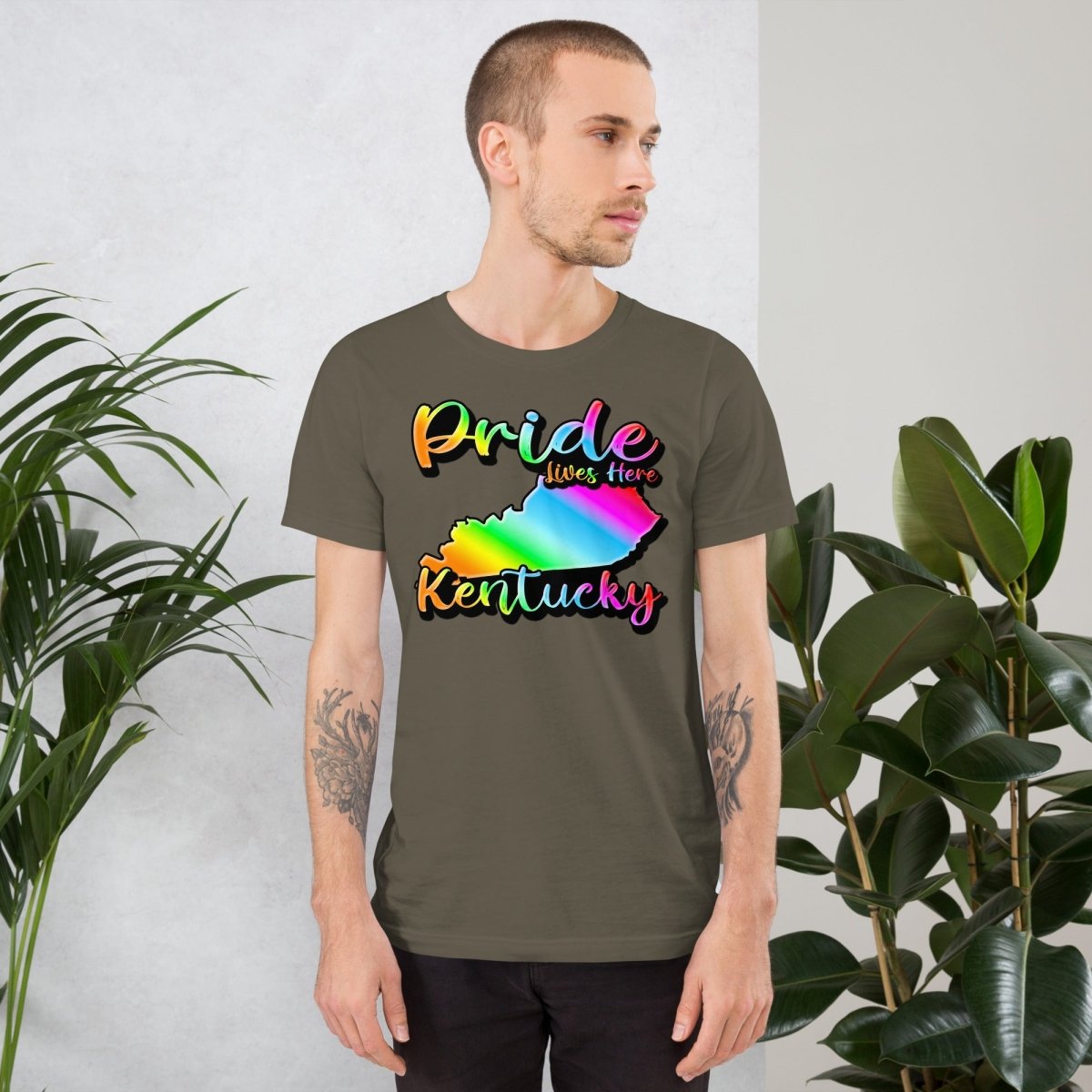 Kentucky State Shape - Pride Lives Here Design Unisex t-shirt - The Dude Abides - T-Shirt - animals - Birthday Gift - boyfriend