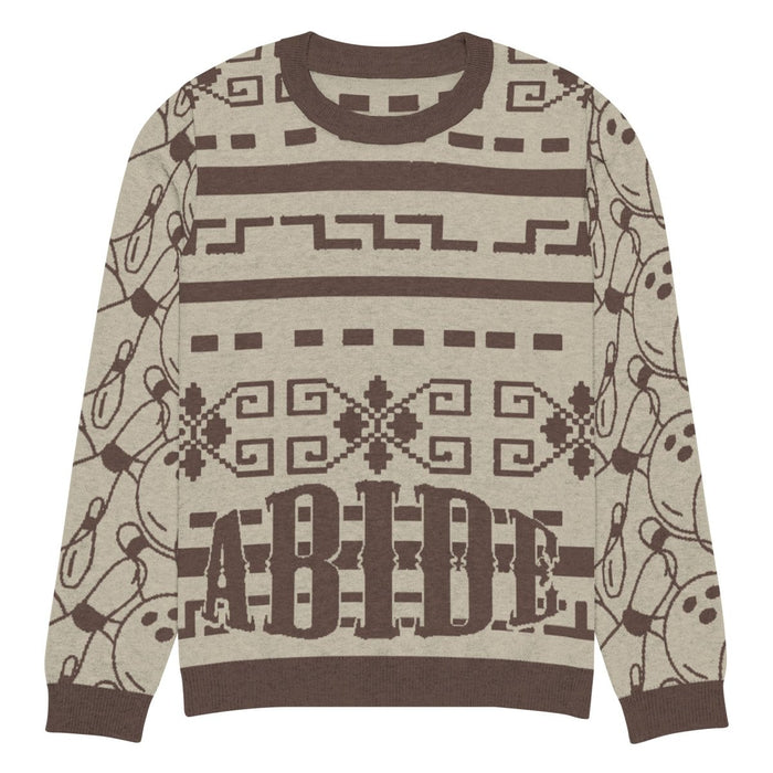 Knitted crew neck sweater - The Dude Abides® - 