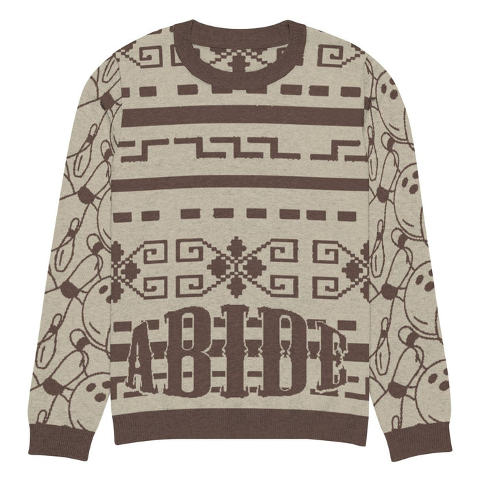 Knitted crew neck sweater - The Dude Abides® - 