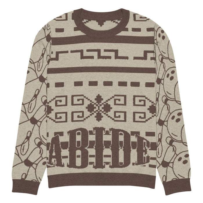 Knitted crew neck sweater - The Dude Abides® - 