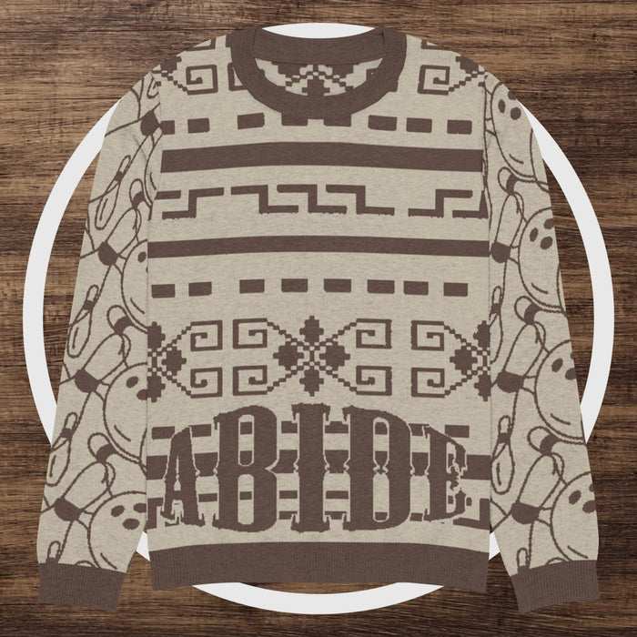 Knitted crew neck sweater - The Dude Abides® - 