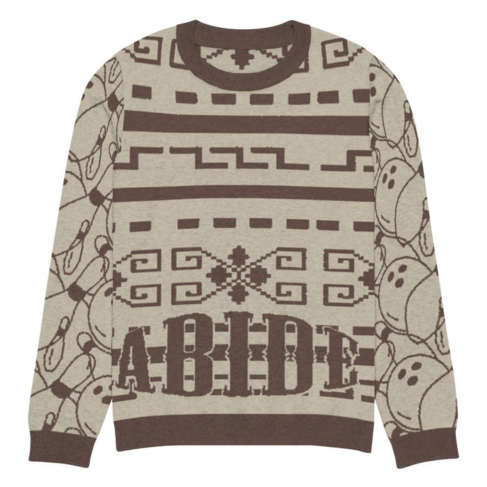 Knitted crew neck sweater - The Dude Abides® - 