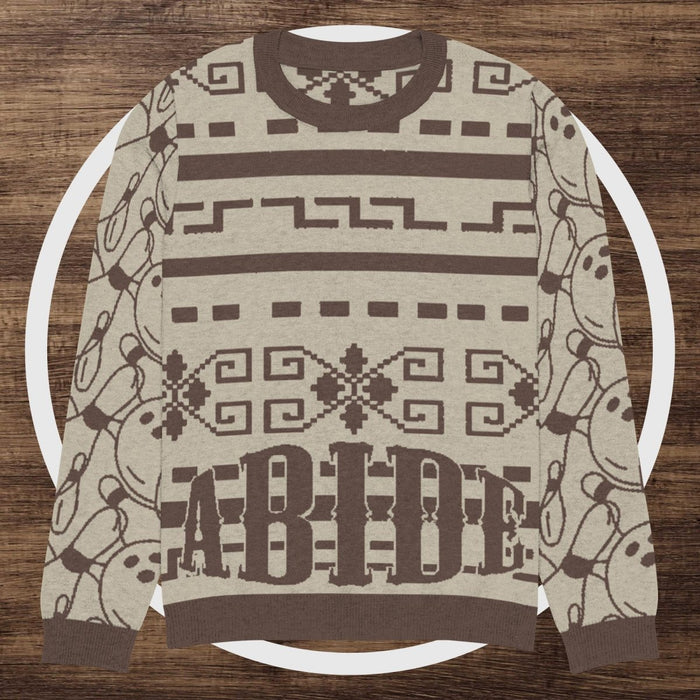 Knitted crew neck sweater - The Dude Abides® - 