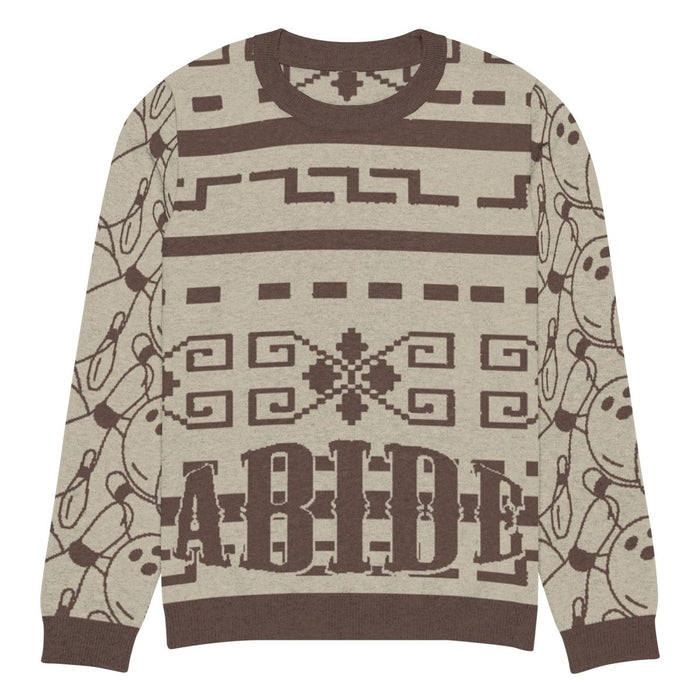 Knitted crew neck sweater - The Dude Abides® - 