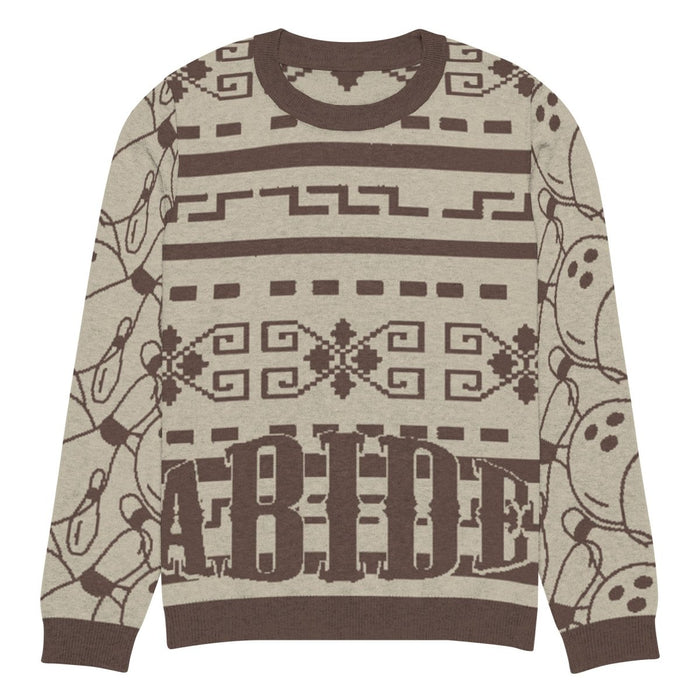 Knitted crew neck sweater - The Dude Abides® - 