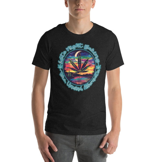 Late Night Baking - Toke, Unwind, Hibernate. Design Unisex t-shirt - The Dude Abides - T-Shirt - Cannabis culture - Cannabis enthusiasts - Cannabis lifestyle