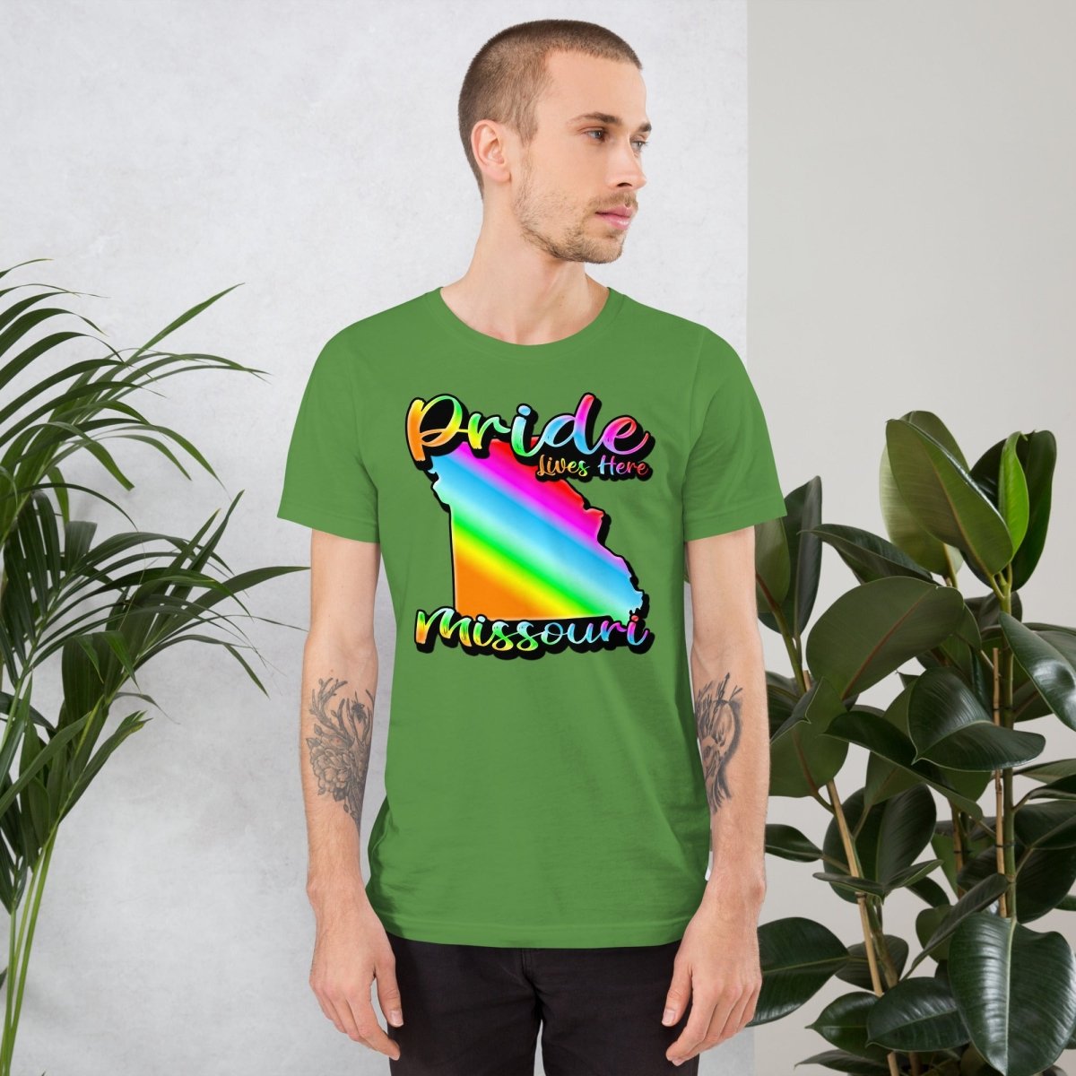 Missouri State Shape - Pride Lives Here Design Unisex t-shirt - The Dude Abides - animals - Birthday Gift - boyfriend