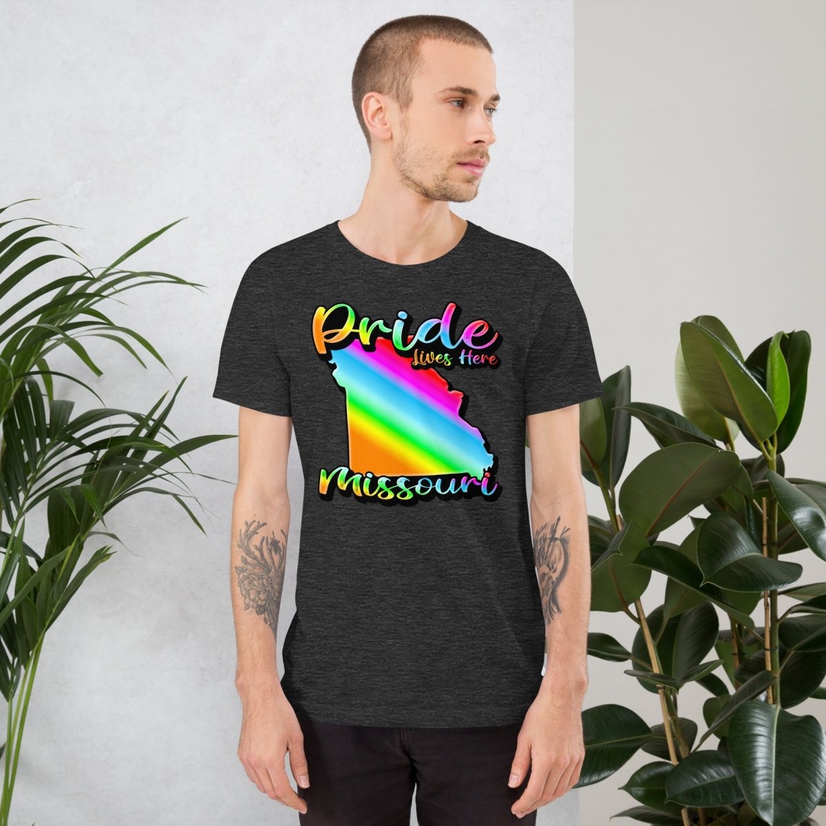 Missouri State Shape - Pride Lives Here Design Unisex t-shirt - The Dude Abides - animals - Birthday Gift - boyfriend