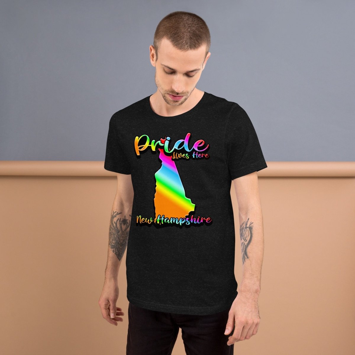 New Hampshire State Shape - Pride Lives Here Design Unisex t-shirt - The Dude Abides - T-Shirt - animals - Birthday Gift - boyfriend