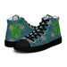 Poke Smot - Cannabis Leaf Design Men’s high top canvas shoes - The Dude Abides - Shoes - abide - adbide the dude - baked