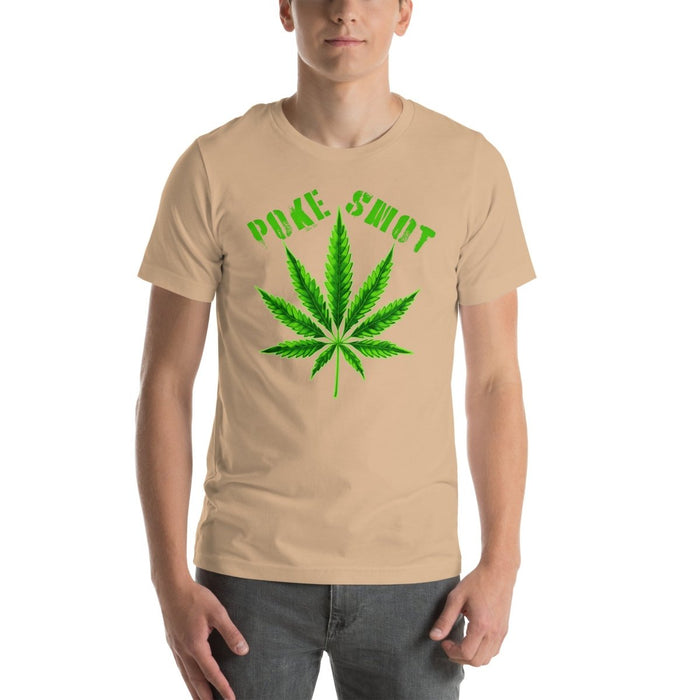 Poke Smot - Cannabis Leaf Design Unisex t-shirt - The Dude Abides - T-Shirt - Bud - cannabis - cannabis clothing