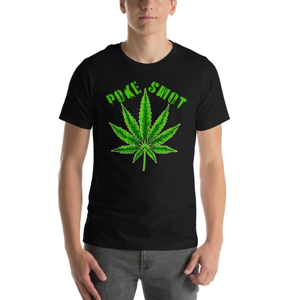 Poke Smot - Cannabis Leaf Design Unisex t-shirt - The Dude Abides - T-Shirt - Bud - cannabis - cannabis clothing