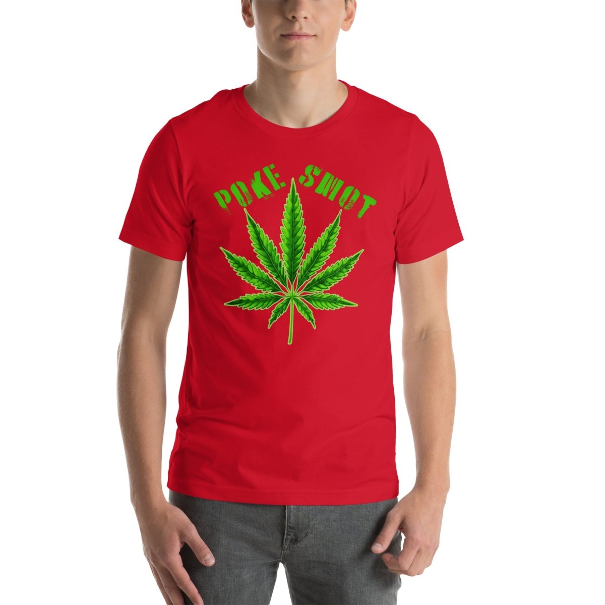 Poke Smot - Cannabis Leaf Design Unisex t-shirt - The Dude Abides - T-Shirt - Bud - cannabis - cannabis clothing