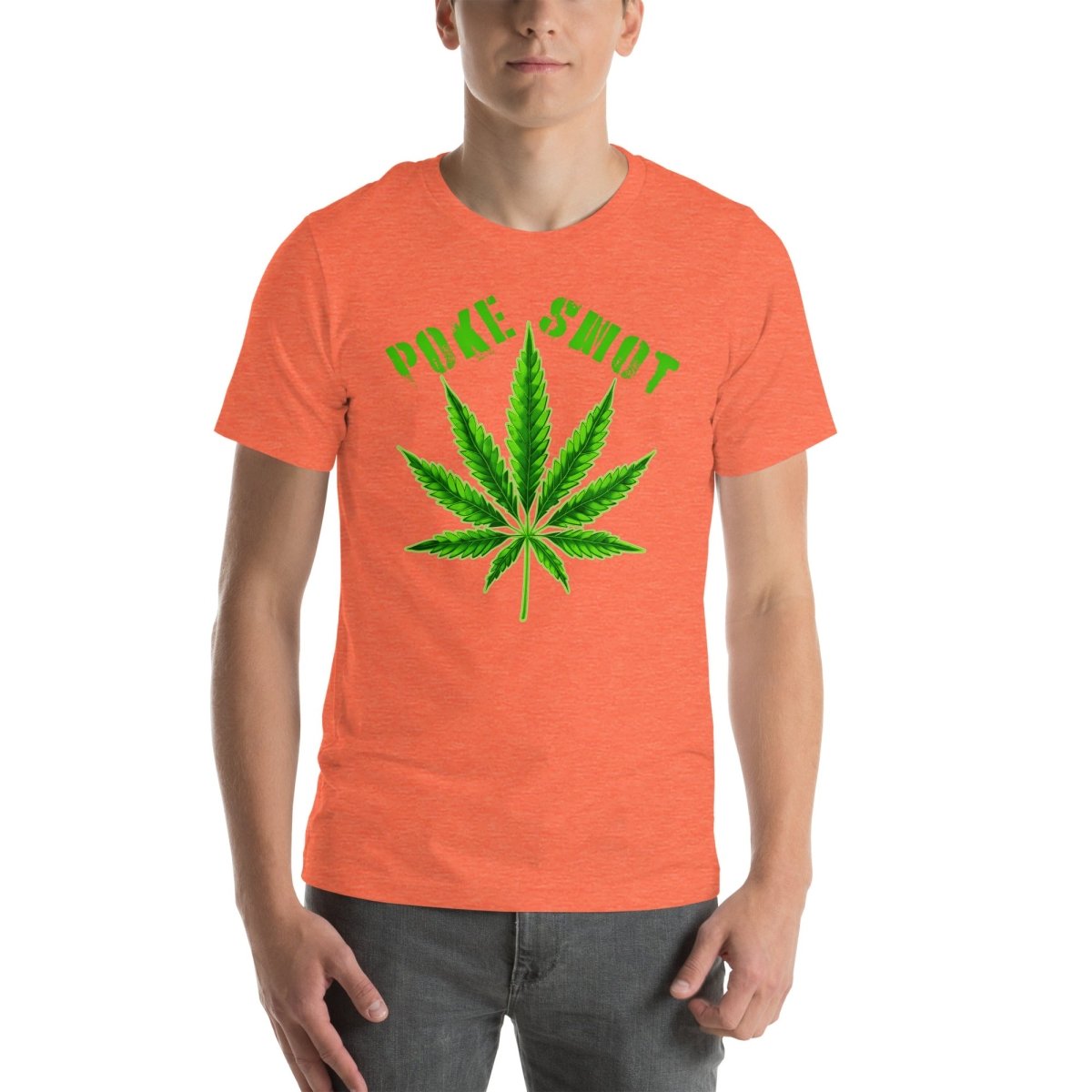 Poke Smot - Cannabis Leaf Design Unisex t-shirt - The Dude Abides - T-Shirt - Bud - cannabis - cannabis clothing