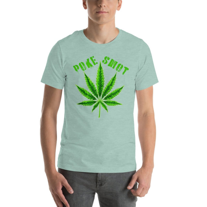 Poke Smot - Cannabis Leaf Design Unisex t-shirt - The Dude Abides - T-Shirt - Bud - cannabis - cannabis clothing