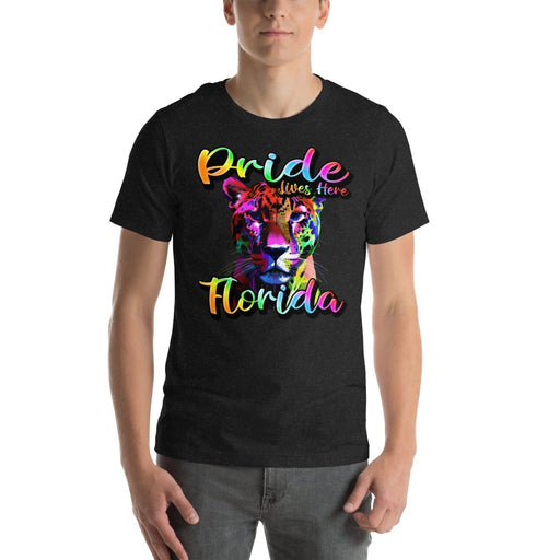 Pride Lives Here - Florida- Panther Design Unisex t-shirt - The Dude Abides - T-Shirt - absurd humor - Gay Pride Month - individuality