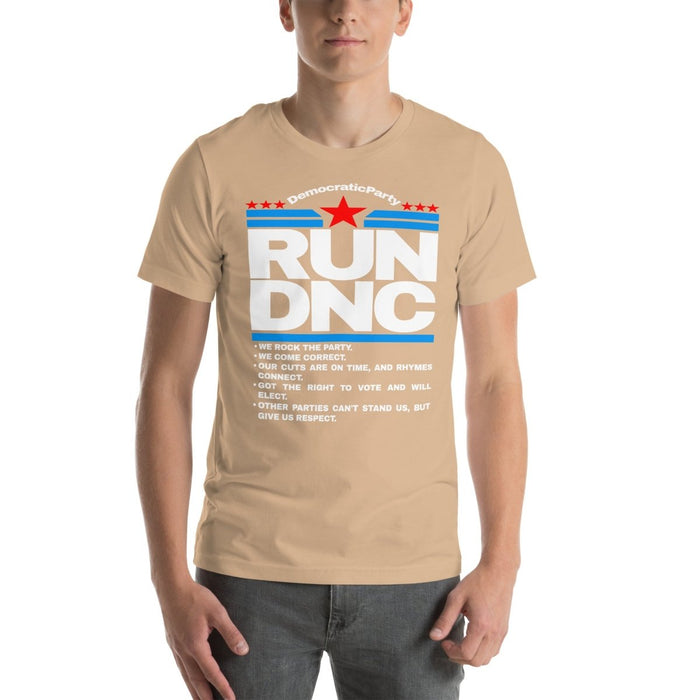 RUN DNC Democratic Party Campaign Design Unisex t - shirt - The Dude Abides - T - Shirt - abide - abide the dude - antifascist t - shirt