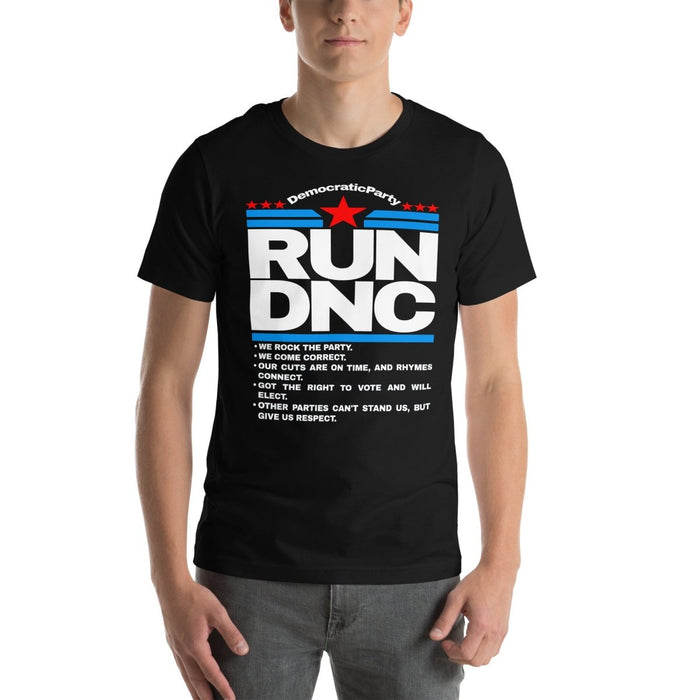 RUN DNC Democratic Party Campaign Design Unisex t - shirt - The Dude Abides - T - Shirt - abide - abide the dude - antifascist t - shirt