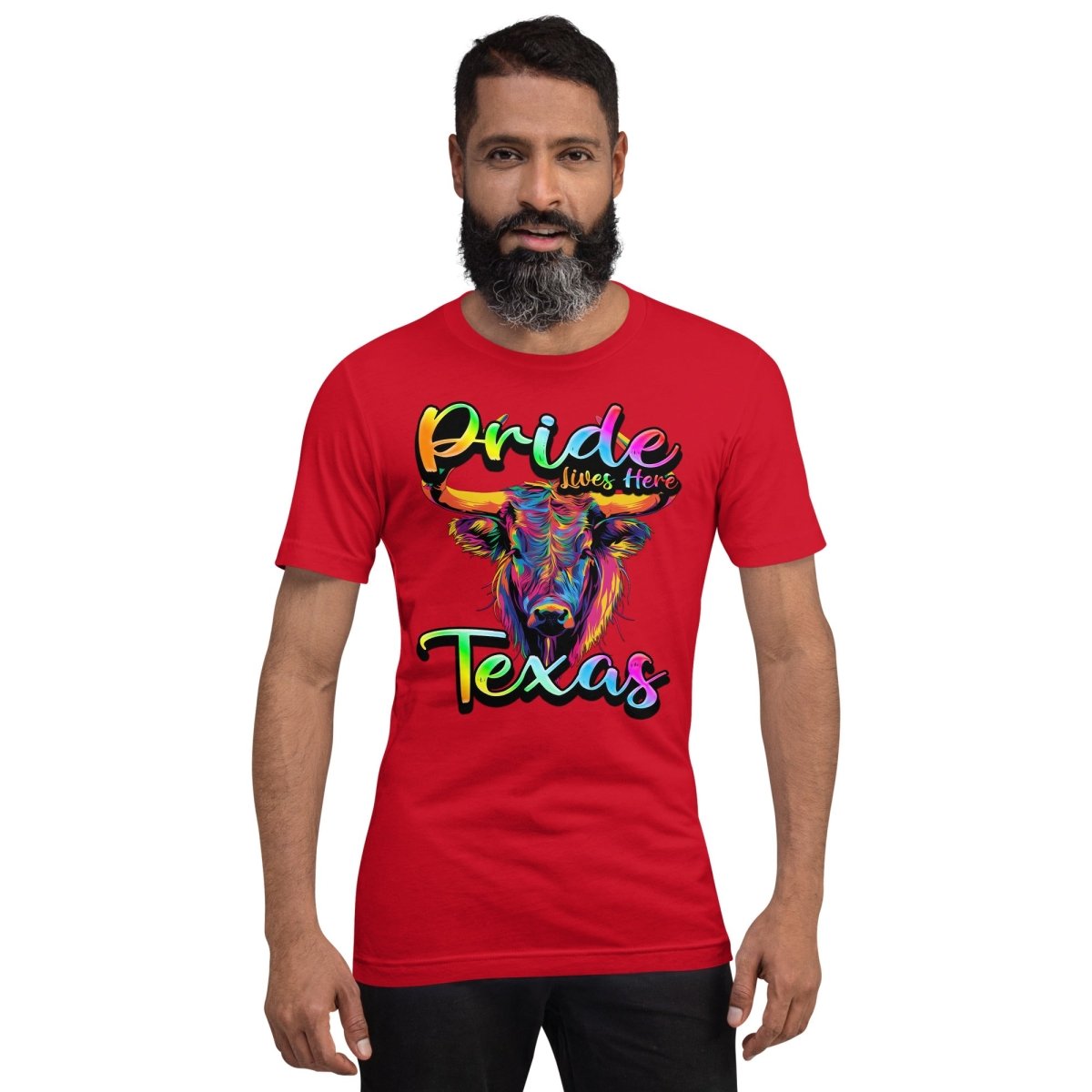 Texas State Shape - Pride Lives Here Design Unisex t-shirt - The Dude Abides - abide - animals - Birthday Gift