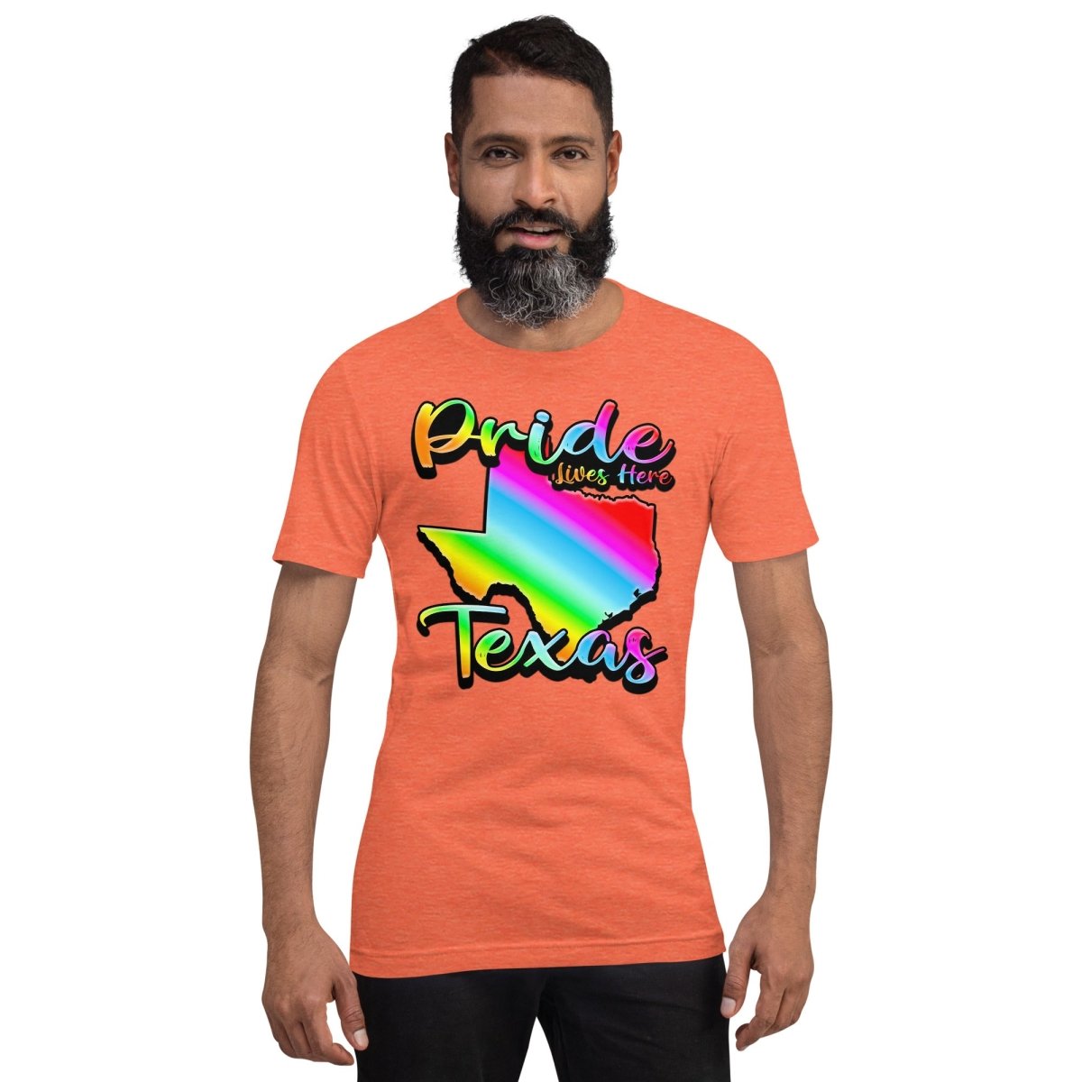 Texas State Shape - Pride Lives Here Design Unisex t-shirt - The Dude Abides - abide - animals - Birthday Gift