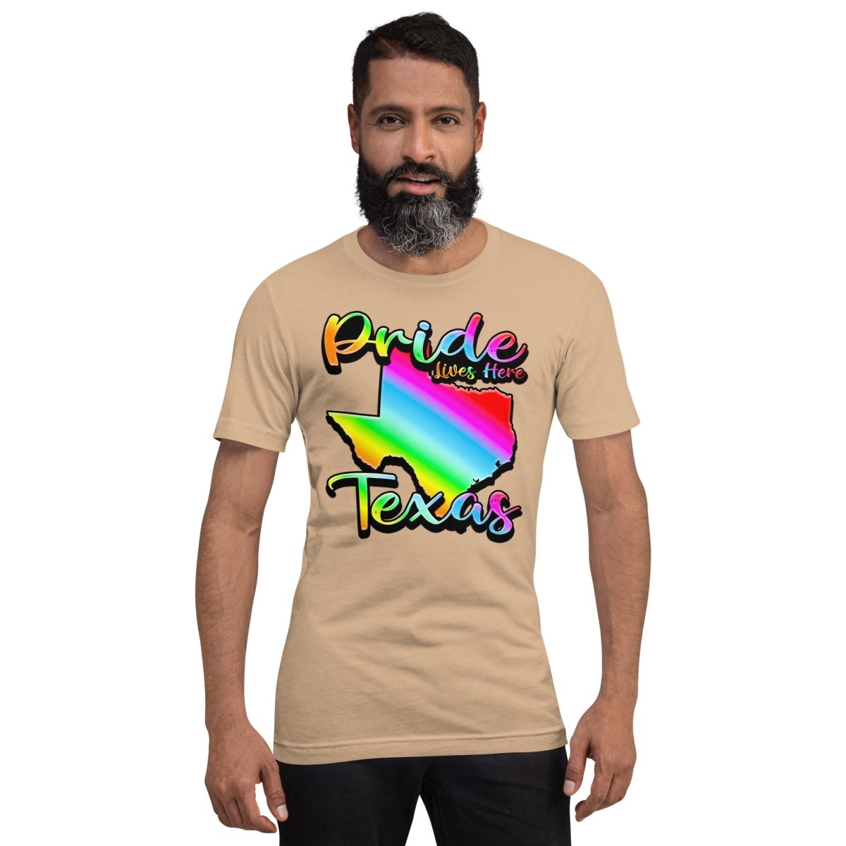 Texas State Shape - Pride Lives Here Design Unisex t-shirt - The Dude Abides - abide - animals - Birthday Gift