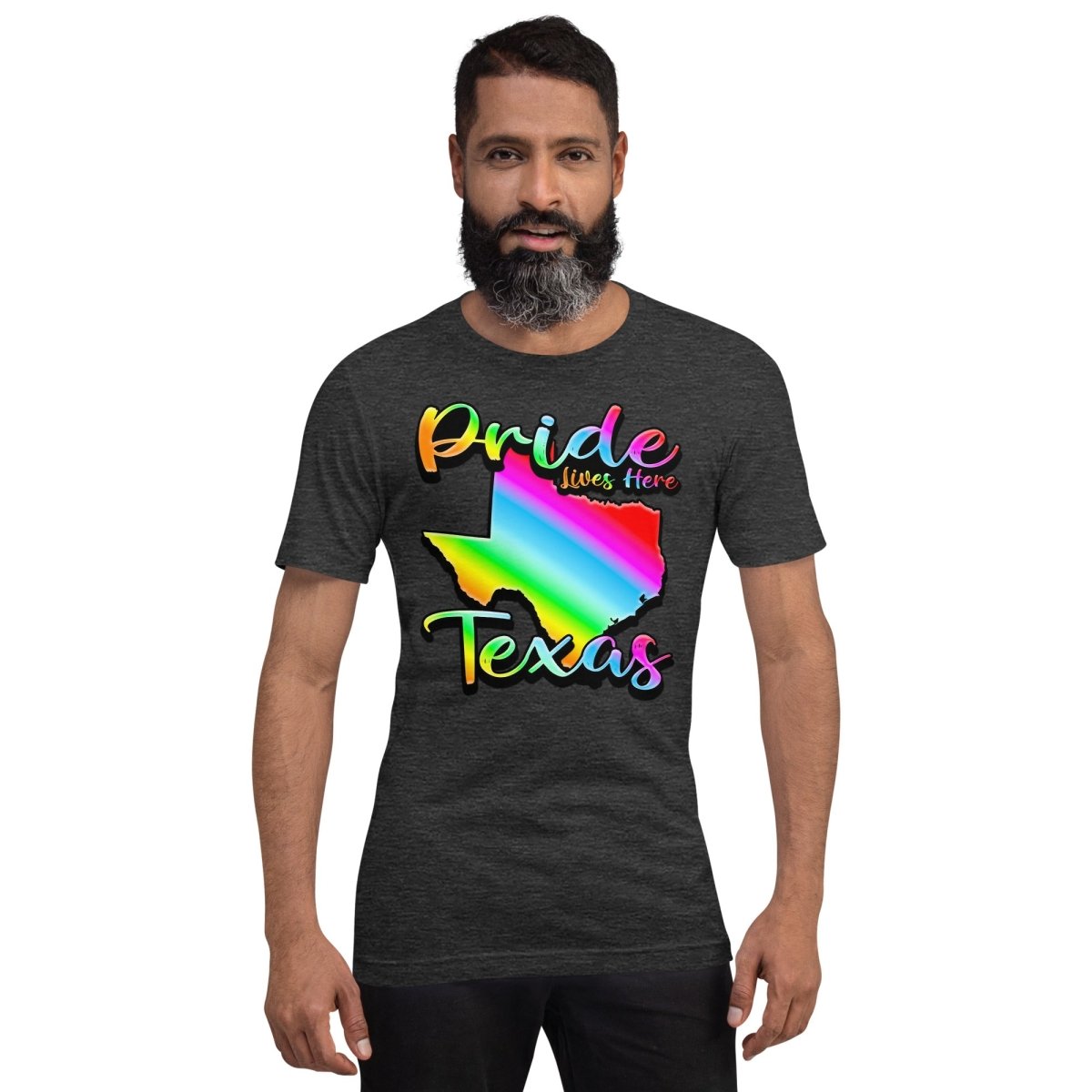 Texas State Shape - Pride Lives Here Design Unisex t-shirt - The Dude Abides - abide - animals - Birthday Gift