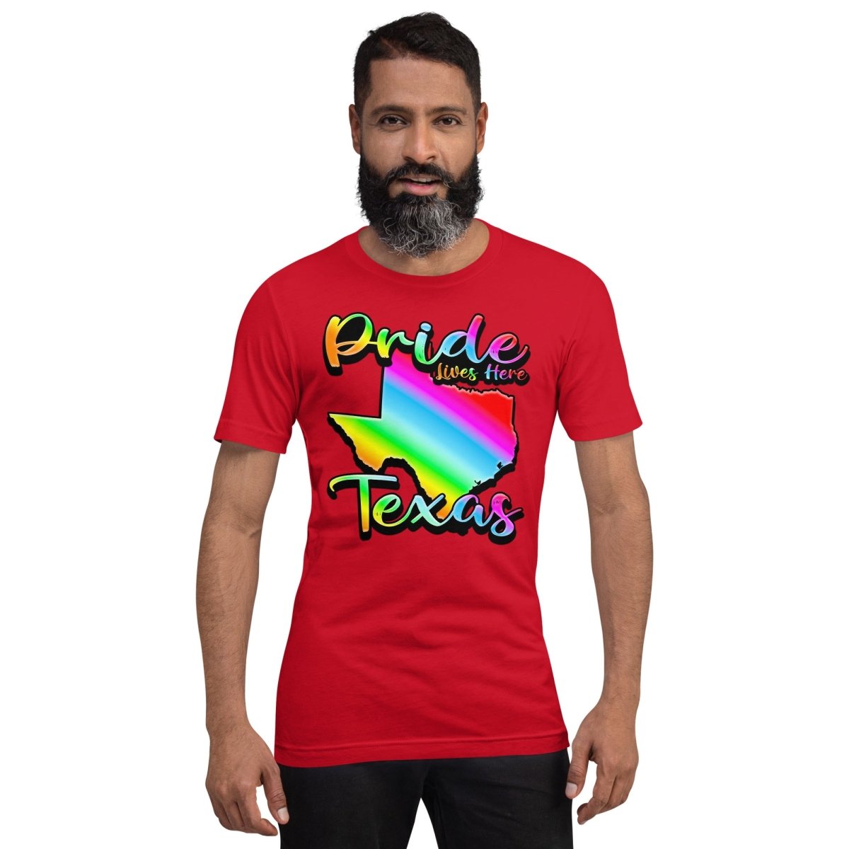 Texas State Shape - Pride Lives Here Design Unisex t-shirt - The Dude Abides - abide - animals - Birthday Gift