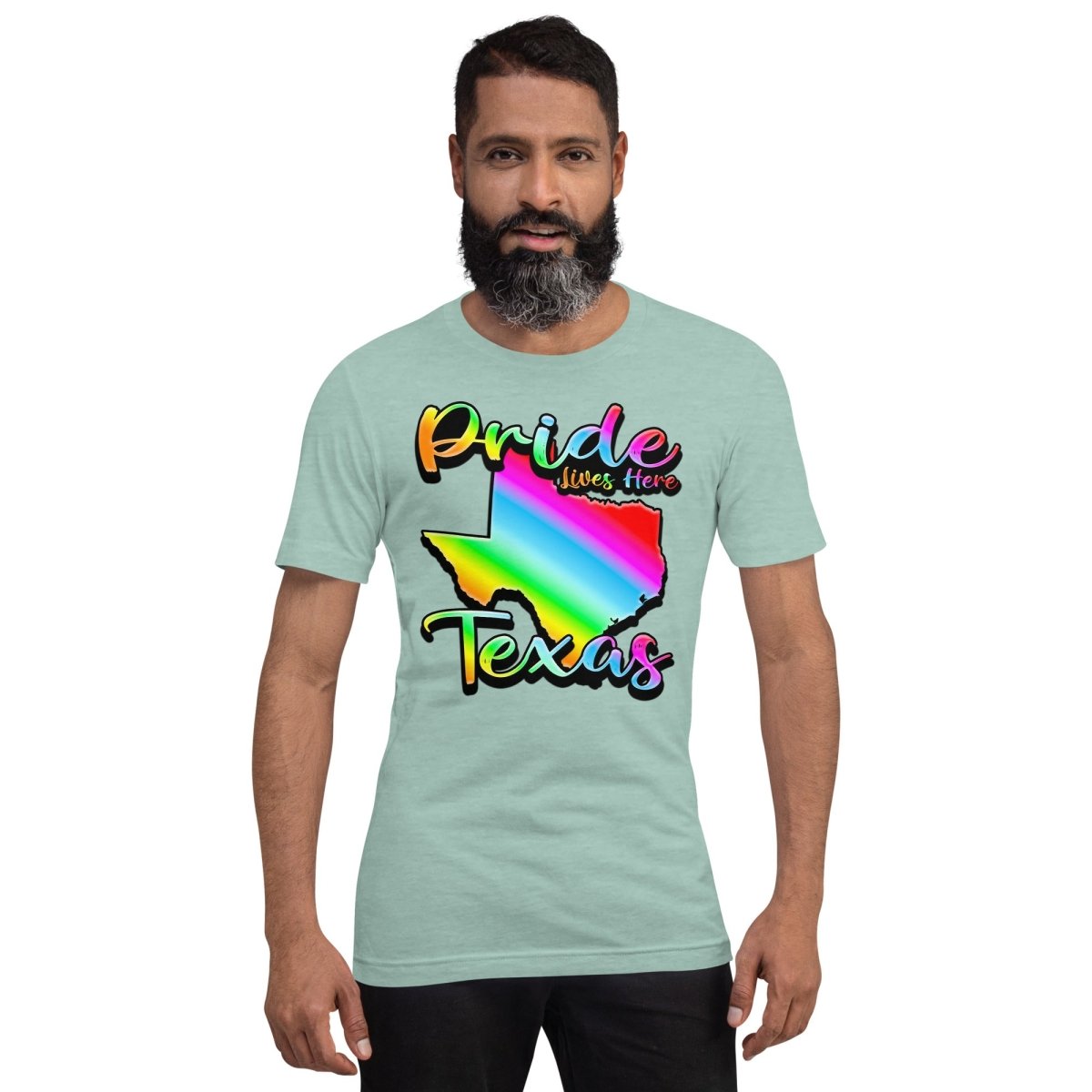 Texas State Shape - Pride Lives Here Design Unisex t-shirt - The Dude Abides - abide - animals - Birthday Gift