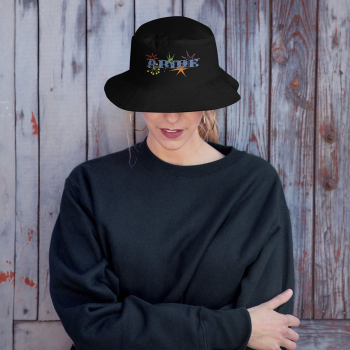 The Dude Abides - Abide Bucket Hat - The Dude Abides® - Abide bucket hat - Abide embroidered bucket hat for casual streetwear - black bucket hat