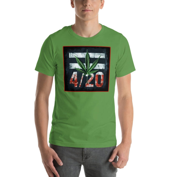 The Dude Abides Grunge 420 design Unisex t-shirt - The Dude Abides - T-Shirt - 420 - 420 lifestyle - 420 pride