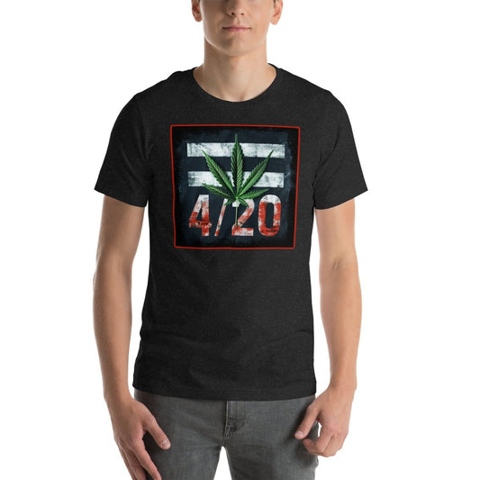 The Dude Abides Grunge 420 design Unisex t-shirt - The Dude Abides - T-Shirt - 420 - 420 lifestyle - 420 pride