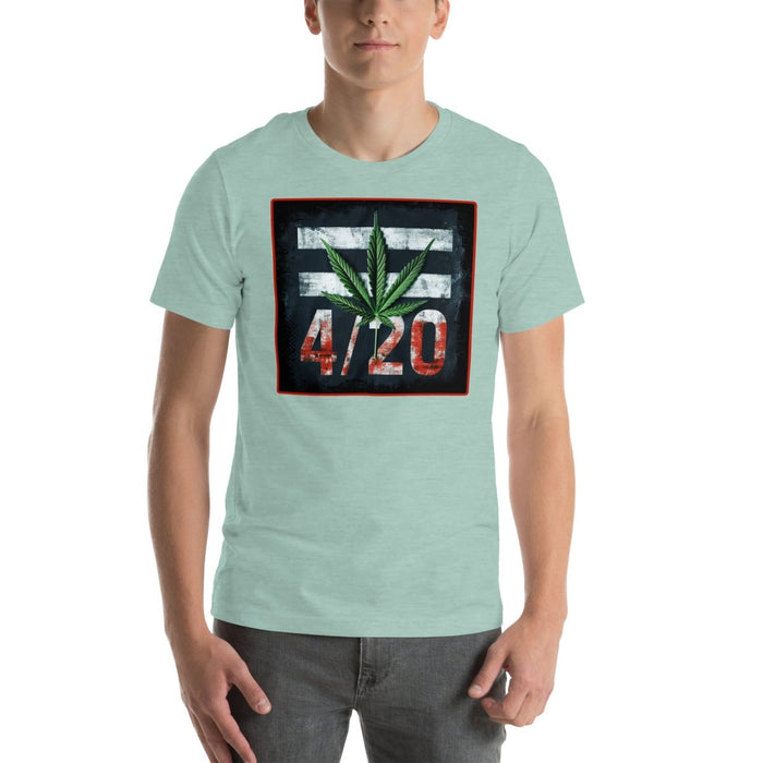 The Dude Abides Grunge 420 design Unisex t-shirt - The Dude Abides - T-Shirt - 420 - 420 lifestyle - 420 pride