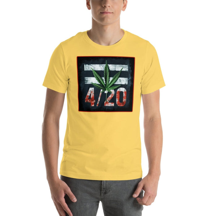 The Dude Abides Grunge 420 design Unisex t-shirt - The Dude Abides - T-Shirt - 420 - 420 lifestyle - 420 pride