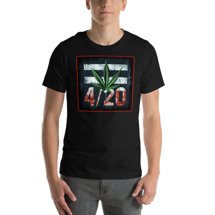 The Dude Abides Grunge 420 design Unisex t-shirt - The Dude Abides - T-Shirt - 420 - 420 lifestyle - 420 pride