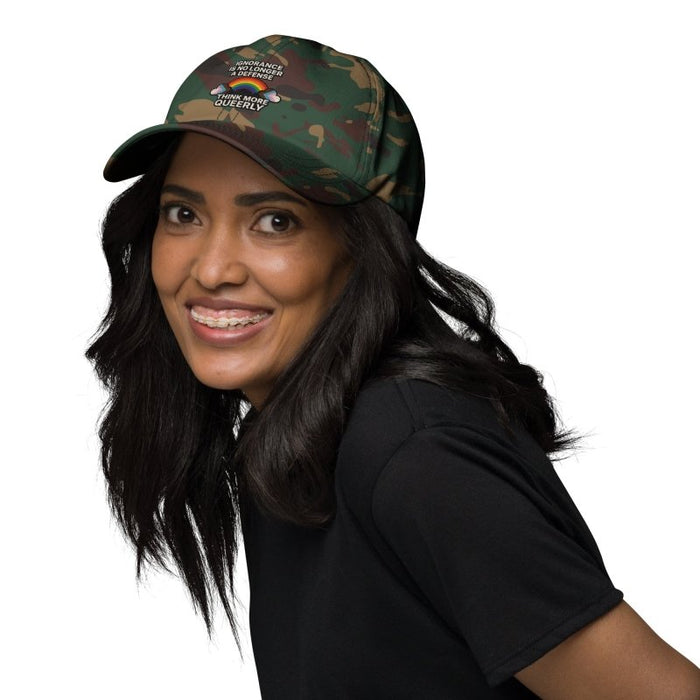 Think More Queerly Dad Hat – Pride Hat With Teeth - The Dude Abides® - Hats - abide - activism - activism apparel