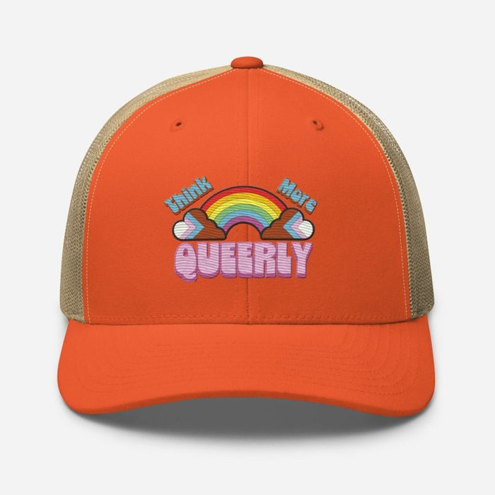 Think More Quuerly Trucker Cap - The Dude Abides® - Gay - Lesbian - LGBTQIA