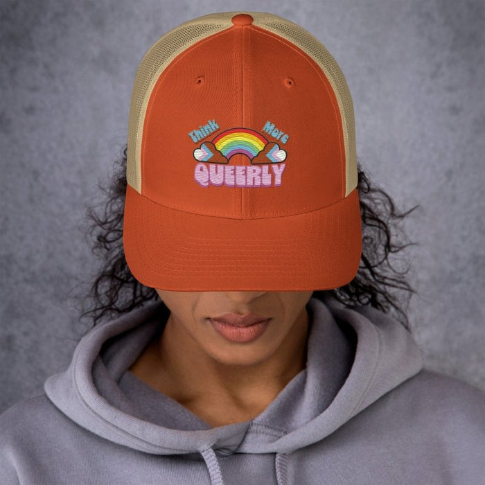Think More Quuerly Trucker Cap - The Dude Abides® - Gay - Lesbian - LGBTQIA